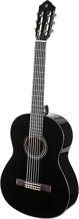 Yamaha C40II Full Size Classical Guitar Black Nylon Strings 650mm Scale view 1