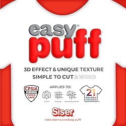 SISER Easy Puff HTV 12''x1yd - 3D Puffy Heat