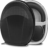 Geekria Shield Headphones Case Compatible with Bose QC Ultra II/Ultra/45/35/25, AE 2i, AE 2 Headphones, Replacement Protective Hard Shell Travel Carrying Bag with Cable Storage (Black)