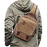 Messenger bag for Men,Small Sling Crossbody Backpack Shoulder Bag for Men Women,canvas Strap Backpack Sling Bag
