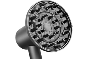 Fabmira 6-Inch Diffuser Attachment for Dyson Hair Dryers, Curl-Enhancing Large Diffuser Compatible with Dyson Supersonic Hair Dryer Attachment, Faster Drying Defines Curls for Waves Curls Coils Hair