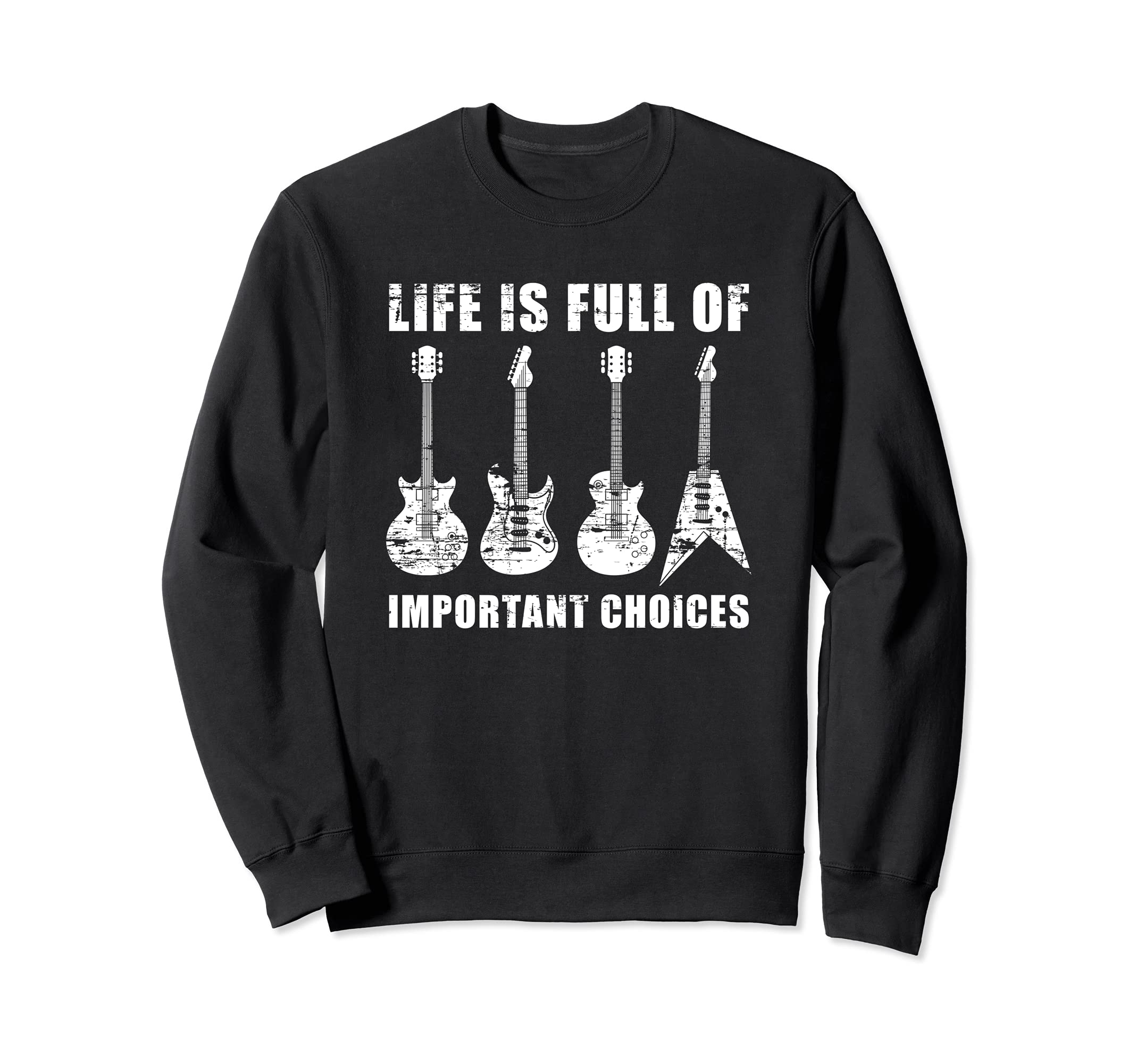 Funny Acoustic Guitar Player Guitarist Music Electric Guitar Sweatshirt