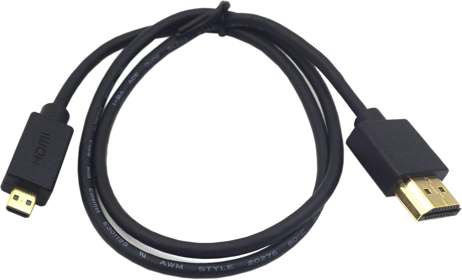 Duttek HDMI to Micro HDMI Cable, Extreme Slim/Thin and Flexible Micro HDMI Male to HDMI Male Cable for 1080P, 4K, UltraHD, 3D - Image 3