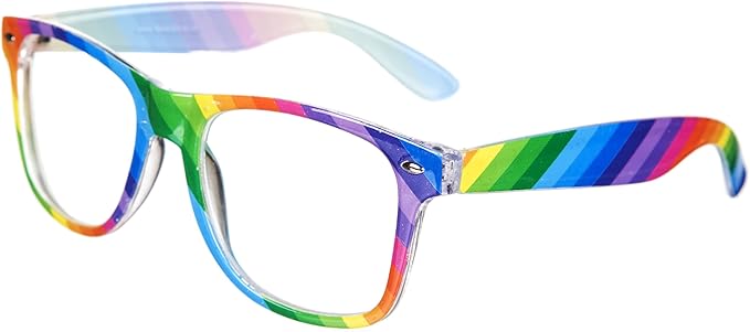 Amazon ウェイファーラー 多色虹色透明レンズ眼鏡 サングラス 通販