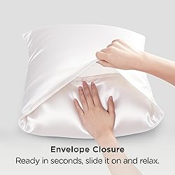 Bedsure Satin Pillowcase for Hair and Skin Queen