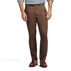 IZOD Men's American Chino Flat-Front Straight-Fit