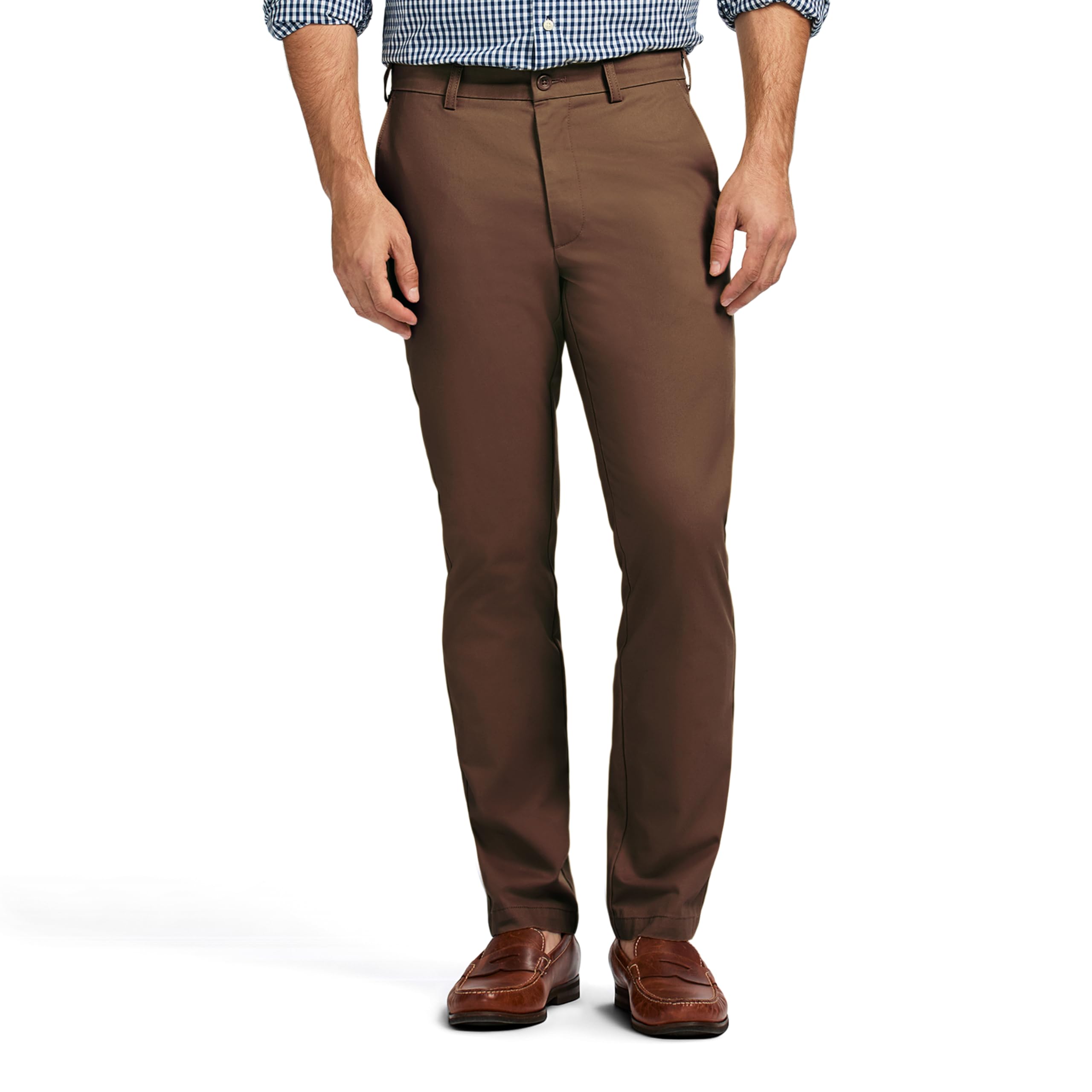 IZOD Men's American Chino Flat-Front Straight-Fit