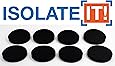 Isolate It: Sorbothane Vibration Isolation Circular Pad 50 Duro (.25" Thick 2.25" Dia.) - 8 Pack