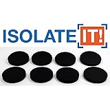 Isolate It: Sorbothane Vibration Isolation Circular Pad 50 Duro (.25" Thick 2.25" Dia.) - 8 Pack
