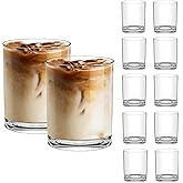 RÉΑLWÁY 12 Oz Plastic Whiskey Glasses Set of 12, Unbreakable Old Fashioned Glass, Clear Plastic Cocktail Glasses, Plastic Tumblers Reusable Plastic Cups for Bourbon Juice,Dishwasher-safe, BPA-free