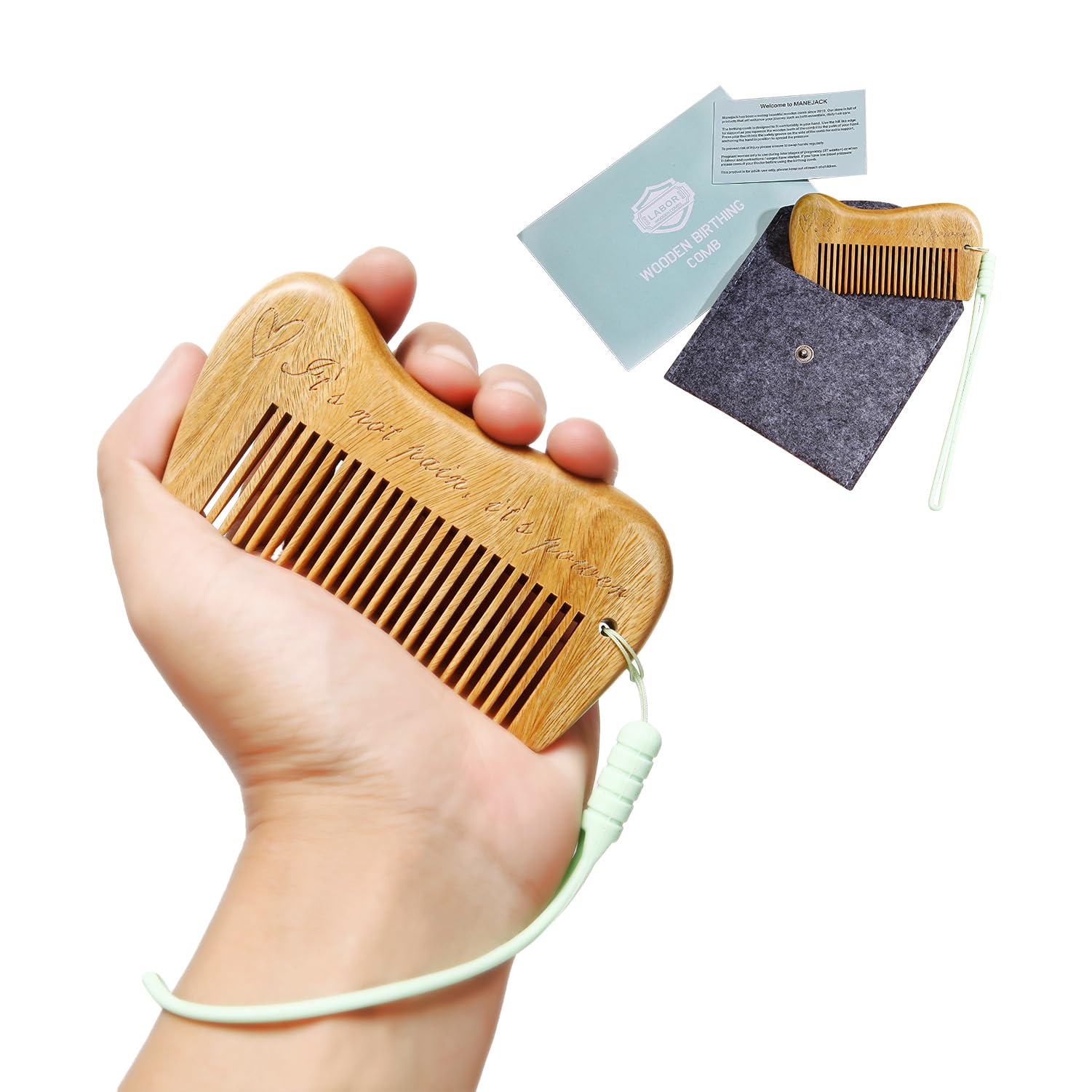 Labour/Birthing Comb for Labor and Delivery Essentials, Natural Pain Relief, Acupressure Tool for Pain Management and Anxiety for Women