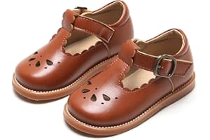 ESTINE Toddler Kids Bow School Uniform Oxford-Little Girls Flower Dress Party Shoes