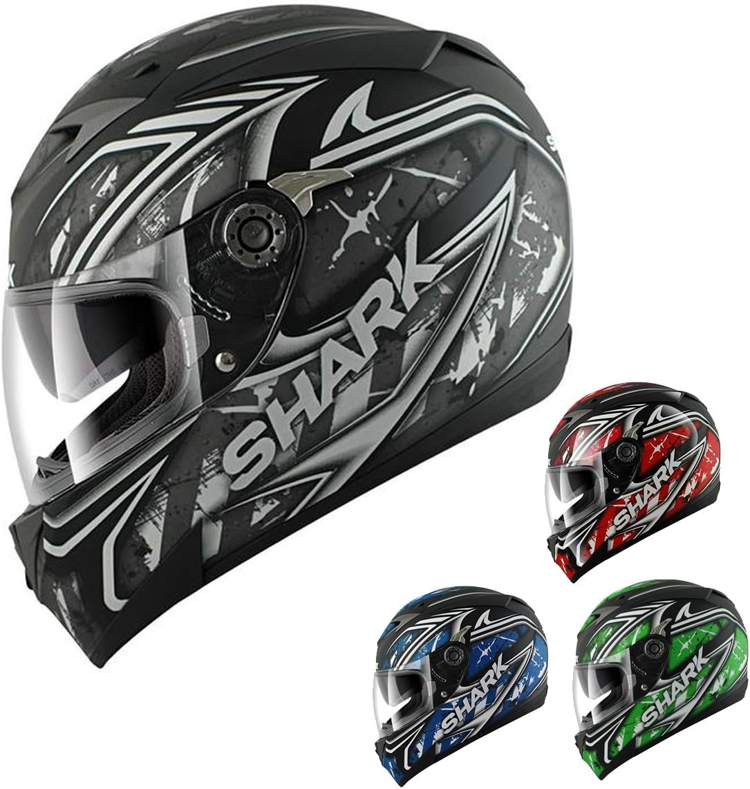 Shark S700-S Jost Helmet - X-Large/Matte Black/Violet/Silver