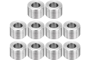 PATIKIL M3 Stainless Steel Spacers, 12Pcs Metal Spacer 3mm ID x 6mm OD x 4mm L Screw Standoff for 1/8" or M3 Screw