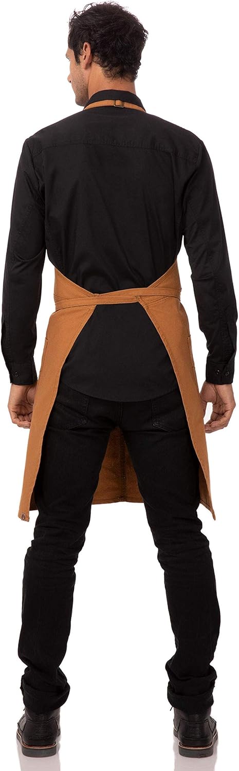 Chef Works Unisex Rockford Bib Apron, Nutmeg, 0: Clothing