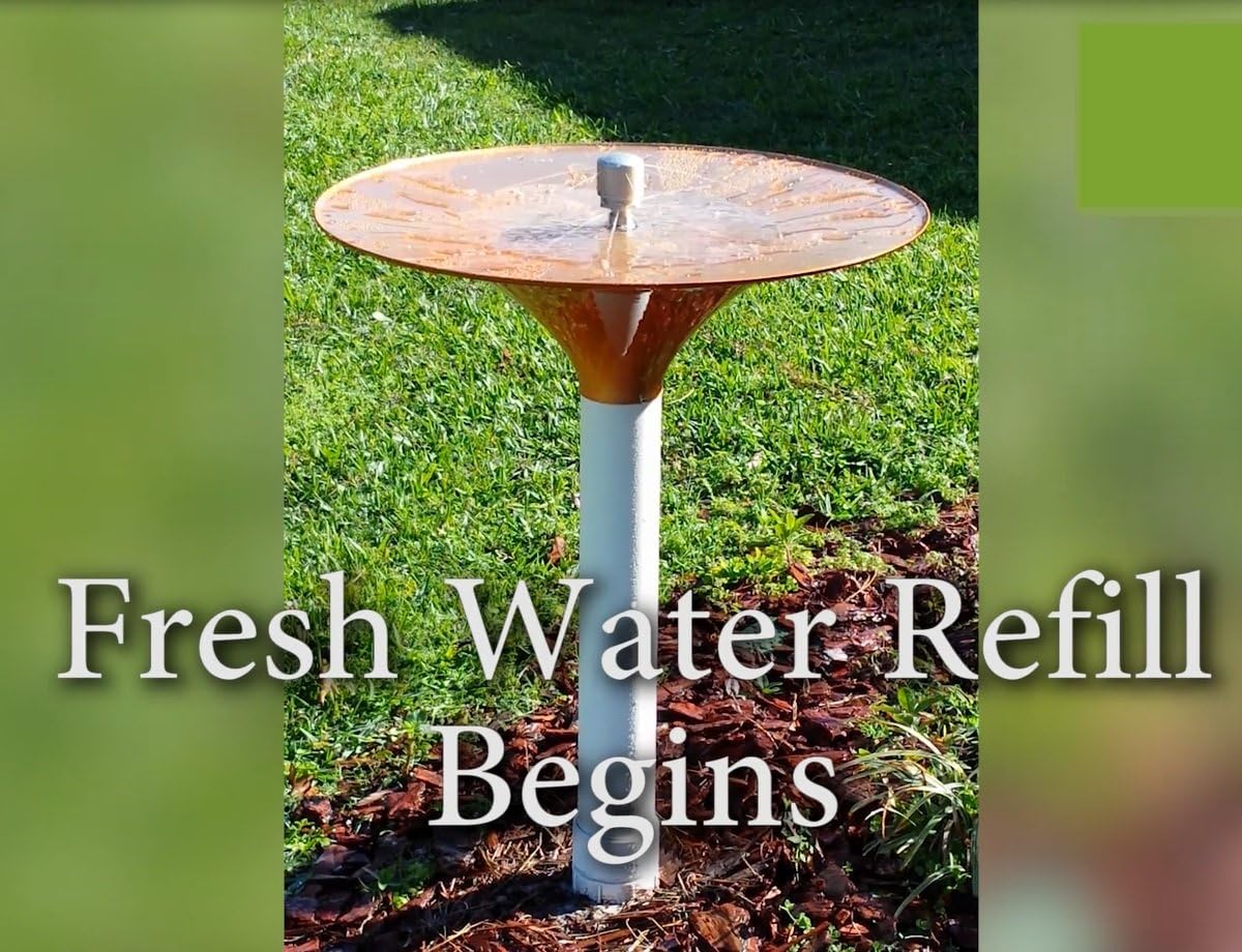 COPPER w/o Timer Assembly BIRDBATH by BIRDBATH BUTLER Birdbath Accessories