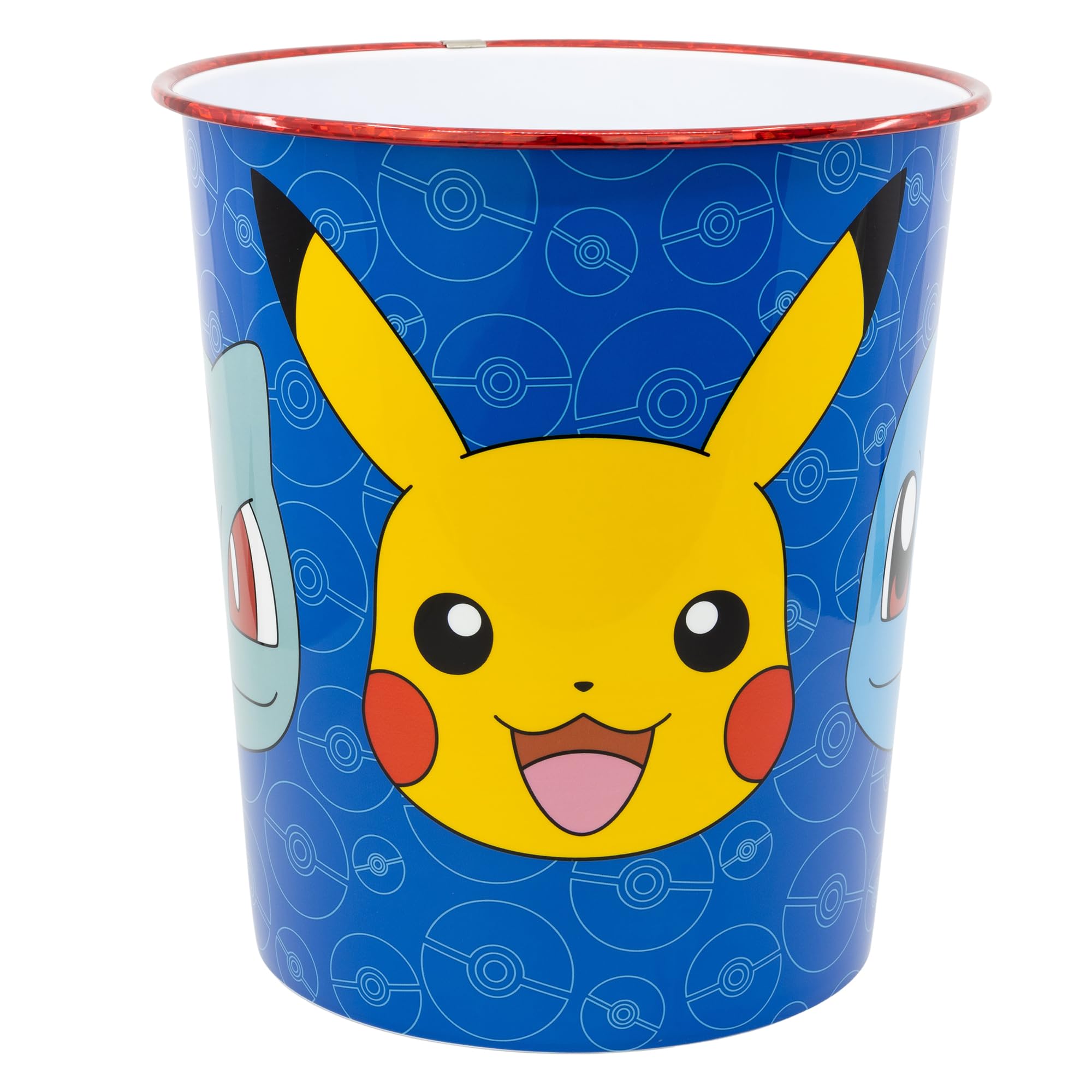Stor Pokemon Waste Bin, Trash Can, Paper Bin, For Kids, Bedroom, Playroom, Office, 22.5cm x 21cm x 21cm