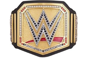 New Undisputed Championship Belt: Ultimate Universal Replica Title for Wrestling Champions | World Heavyweight Championship Belt -ZANDERUS-, Black/Gold
