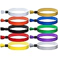 Comflora 100 Pcs Cloth Event Wristband, Disposable Wristbands for Events, Colored Wristbands Events,for Lightweight Concert,Club Entrance Wrist Strap Party Wristband Event (Color : ASSORTED COLOR)