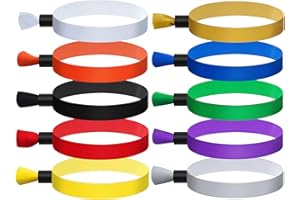Comflora 100 Pcs Cloth Event Wristband, Disposable Wristbands for Events, Colored Wristbands Events,for Lightweight Concert,Club Entrance Wrist Strap Party Wristband Event (Color : ASSORTED COLOR)