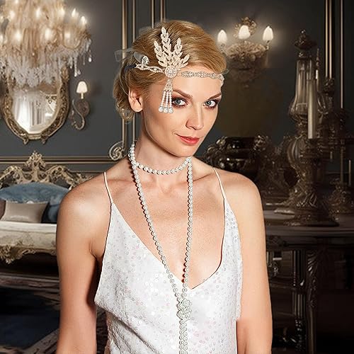ONUPGO Flapper Accessories Set 1920s Great Gatsby Costume outfit for Women  Girls Roaring 20s Accessories Jewel - Main Image