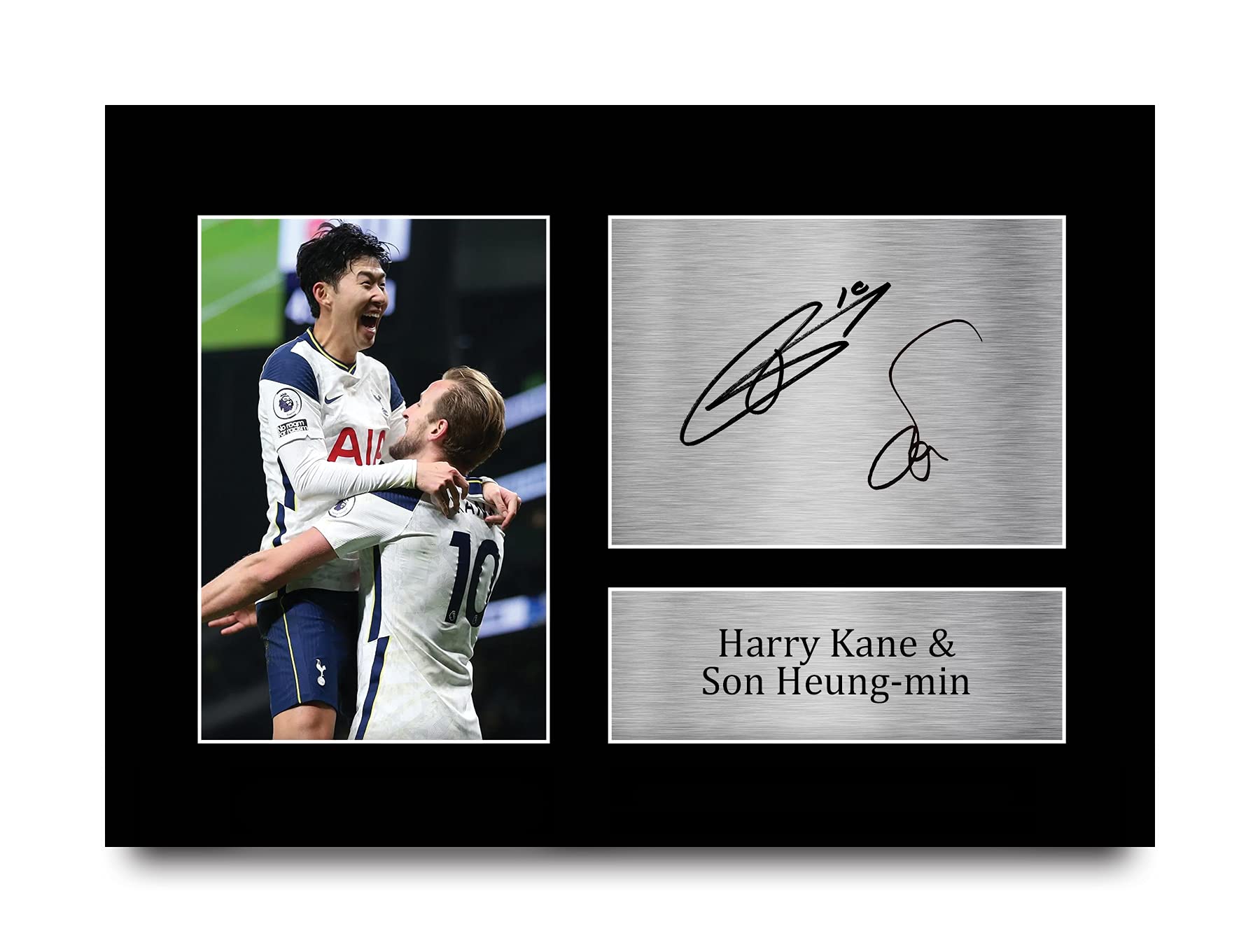 HWC Trading A4 Harry Kane & Son Heung-min Tottenham Hotspurs Spurs Gifts Printed Signed Autograph Picture for Football Fans and Supporters