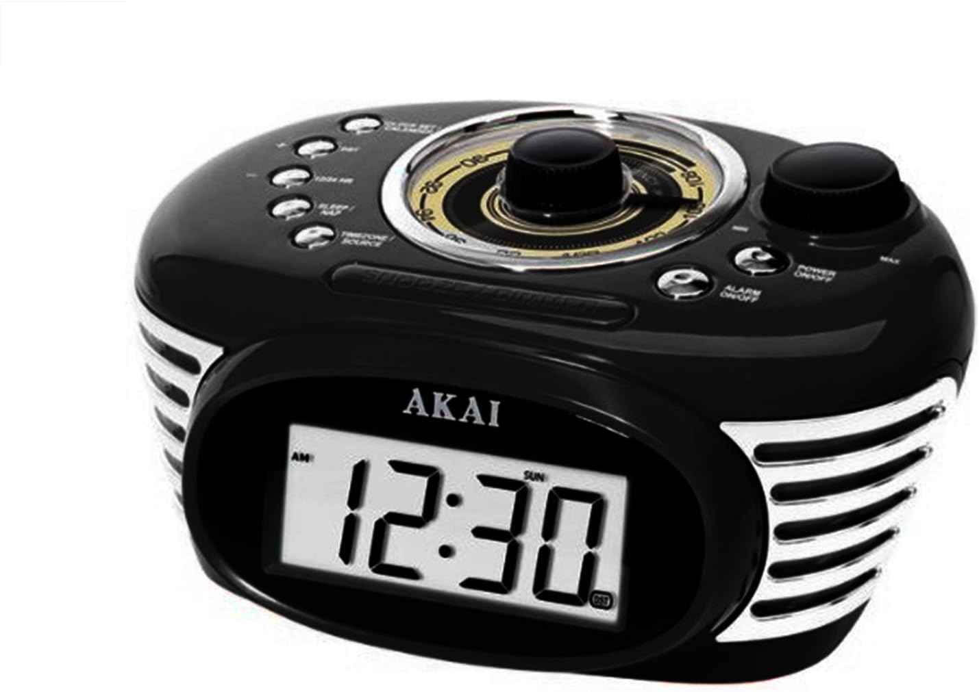 Akai Retro Alarm Clock RadioBlack Home & Kitchen