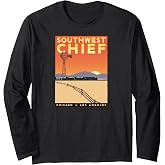 Southwest Chief (Chicago to LA) Long Sleeve T-Shirt