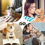 Leikedun 4 Set Vintage Small Dog Cat Bells Silver Metal Pendant Rings view 7