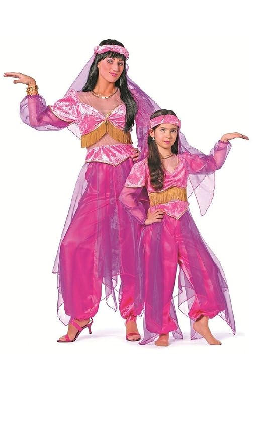 W3138-116 pink Mädchen Kinder Orient Kostüm Bollywood Prinzessin Gr.116