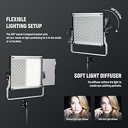 NEEWER Upgraded 660 PRO II RGB LED Video Light with