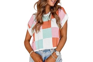 WIFFGO Womens Fall Crop Tops 2025 Cap Short Sleeve Sweater Western Loose Pullover Business Vacation Outfits Trendy Winter Top