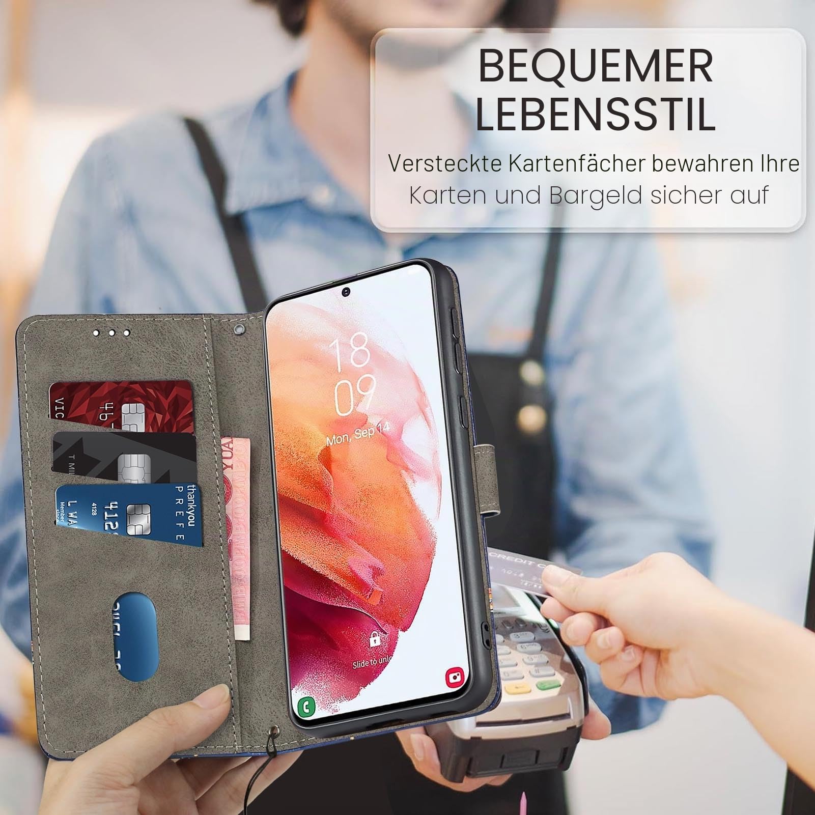 Handyhülle für Google Pixel 10a Leder Wallet Tasche Berge 6