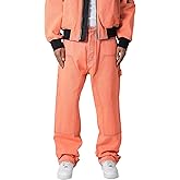 mnml Men's Ultra Baggy Double Knee Denim-Orange