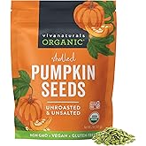 Viva Naturals Organic Pumpkin Seeds, 2 lb (32 oz, 907 g) – Shelled, Unroasted, Unsalted, Non-GMO, Vegan, Good Source of Iron 