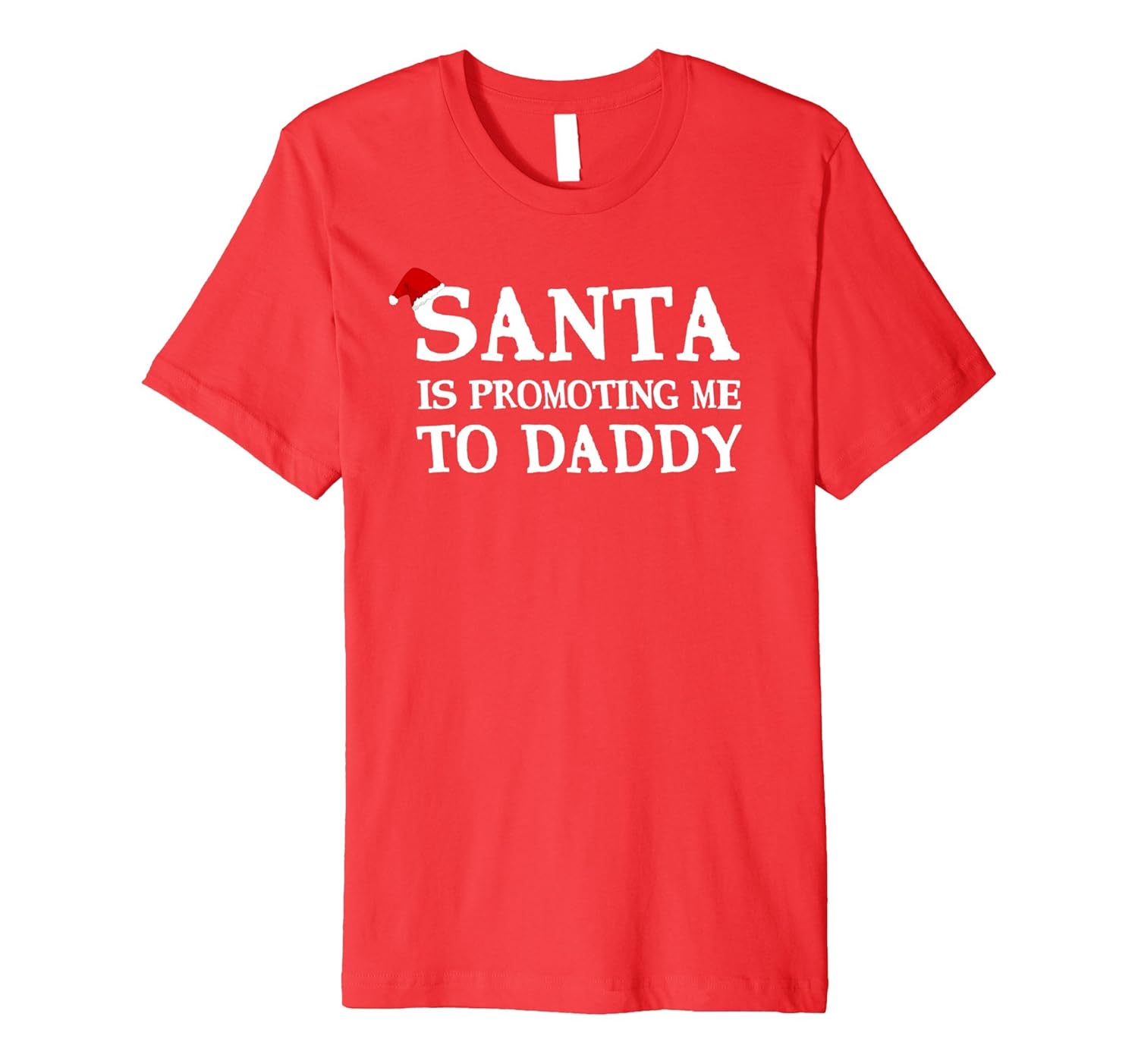 Mens Funny Christmas Pregnancy Announcement Shirt Santa Daddy Dad-ANZ