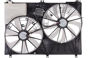 TORCIA Replacement Cooling Fan Extra Silent for 2014-2019 Toyota Highlander 2.7L/3.5 W/O Towing W/PWM | 16363-0P330 | TO3115195 | 621-540