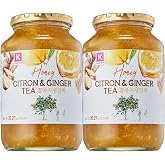 KPANTRY Korean Yuja Tea, Honey Citron and Ginger, 2 x 35.27 oz | Sliced yuzu citron preserve, Honey and ginger extract, Caffeine free, 35.27 oz jars, Single or two pack