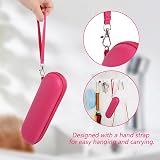 Hemiks Electric Toothbrush Travel Case Waterproof Portable Rose Red view 5