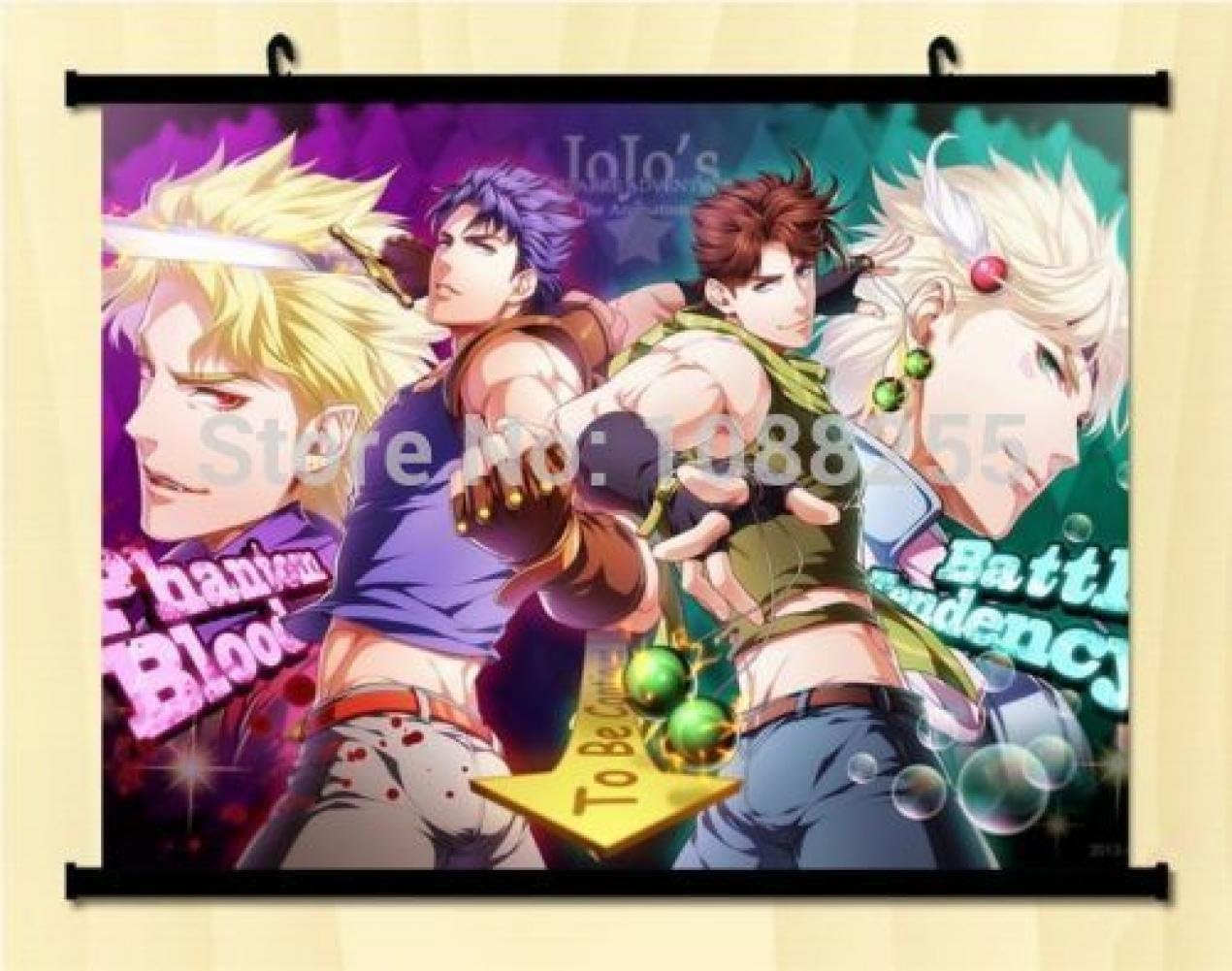 Amazon Com Anime Family Home Decor Japanese Wall Poster Scroll Jojo Jojo S Bizarre Adventure Joseph Posters Prints