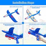 Doloowee Airplane Launcher Toy 3 Foam Planes LED Lights 2 Flight Modes Catapult view 6