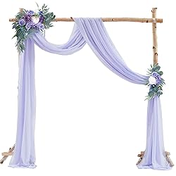 PARTISKY Wedding Arch Draping Fabric,1 Panel 18FT