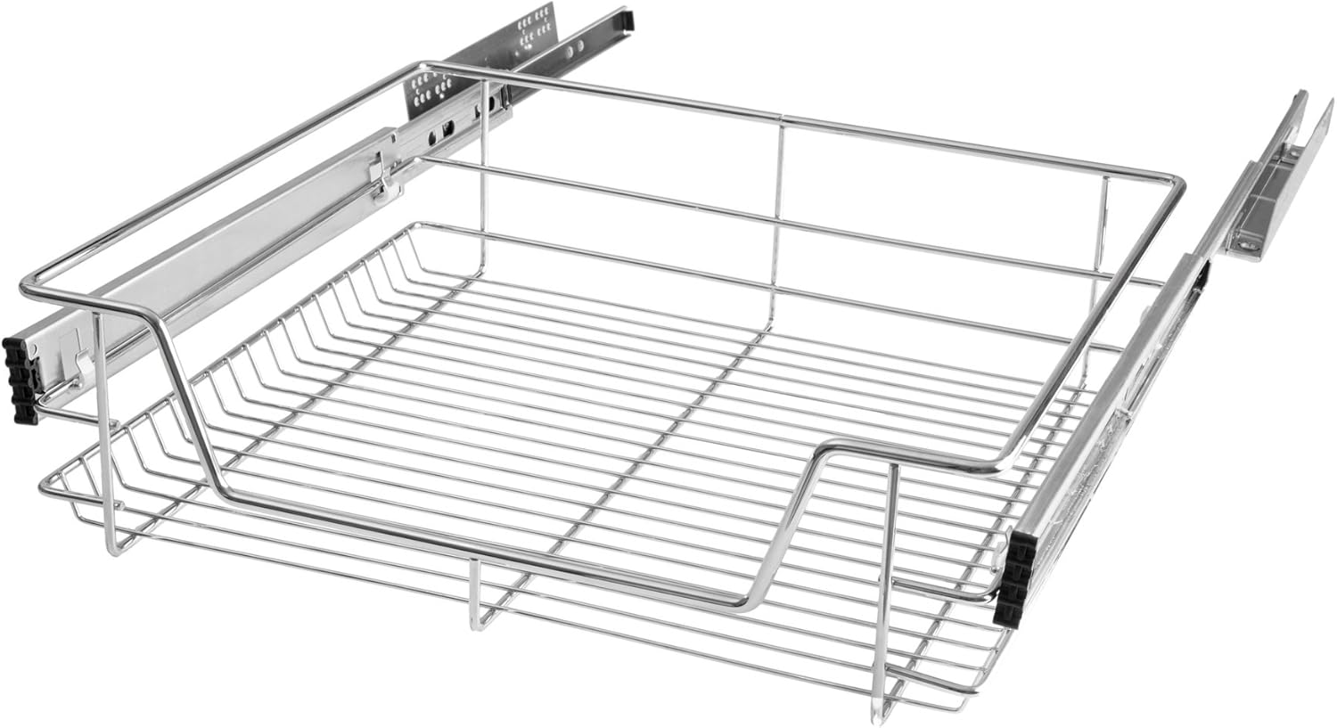 Tectake Panier De Rangement Coulissant En Inox Pour Placard Diverses Tailles Au Choix 57cm No 402017