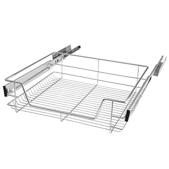 TecTake Teleskopschublade Küchenschublade Schlafzimmerschublade - Diverse Größen - (Passend für 60cm | Nr. 402017)