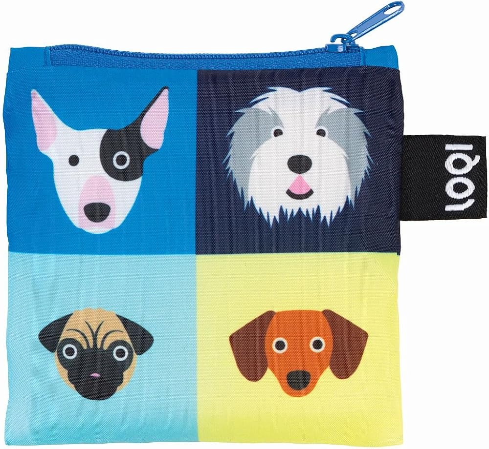 LOQI Artist Stephen Cheetham Dogs Canvas & Beach Tote Bag, 50 cm, 20 L, Multicolour - Image 5