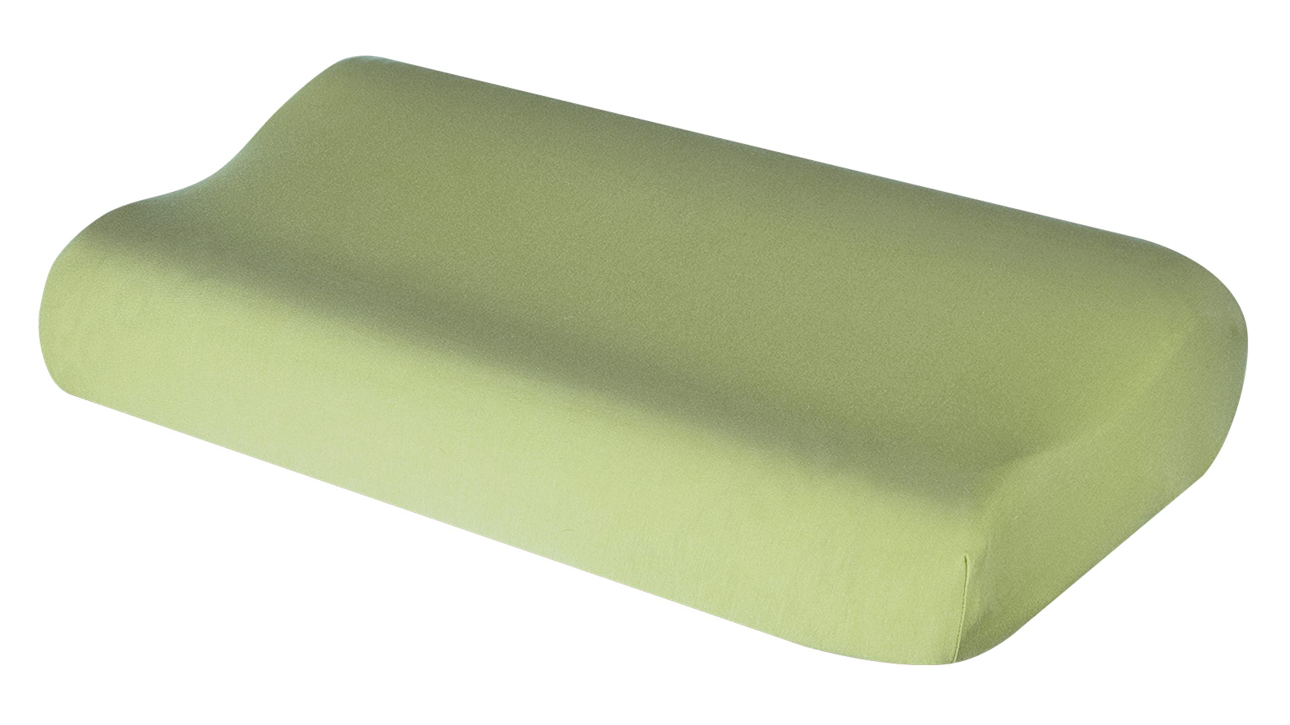 Theonoi Cushion Cover for Neck Pillow, Apple Green 107, 13.78 x 23.62 inches to 18.5 x 29.53 inches, Cotton, Pillowcase