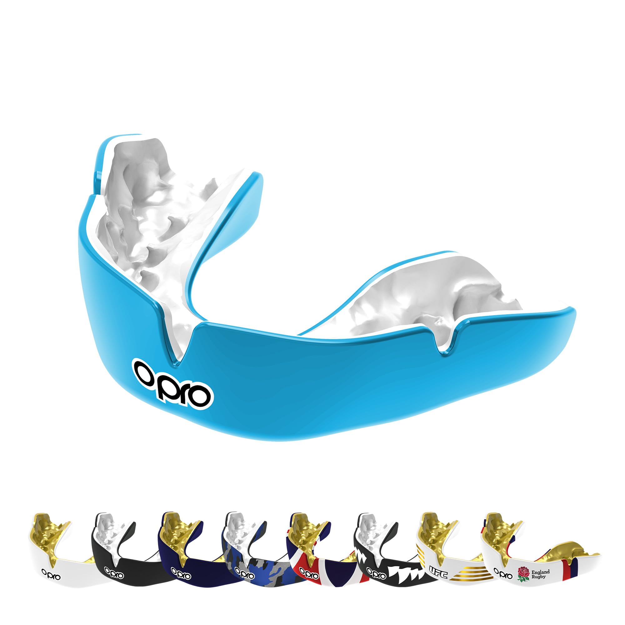 OPRO Instant Custom-Fit Mouthguard – Dentist Level Gum Shield Adult and Kids – OPRO Mouth Guard Boxing and MMA, Self-Fit Gum Shield Rugby and Hockey – Maximum Protection with Dental Warranty
