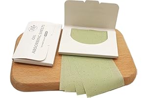 OWLKORMY 300 Counts Premium Face Oil Blotting Paper, Oil Absorbing Tissues, Instant Oil-Absorbing Remove Excess Oil & Shine Oil Control Films (Green Tea)