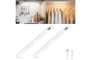 WILLED Under Cabinet Lighting, Rechargeable Motion Sensor Light Indoor, Magnetic Closet Lights, 3 Color Temps, Dimmable Wirel