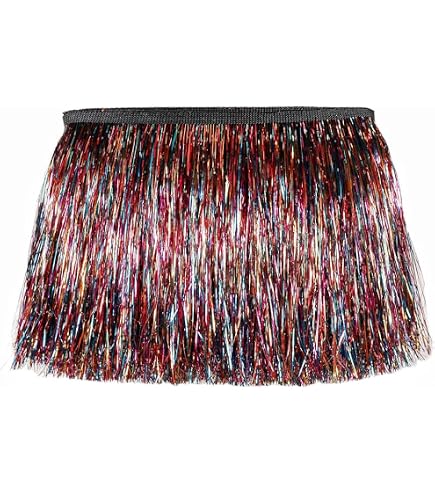 Bordure Paillettes Pièces De Monnaie Dorées – 9,1 M De Longueur Avec Franges 4,9 Cm – Idéal Pour Robes De Danse, Costumes Scène & Bricolage Couture
